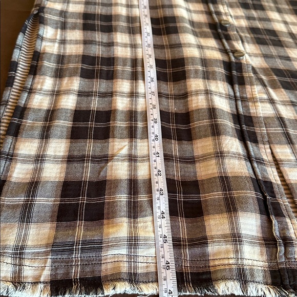 Sanctuary Shirtdress or Duster, Plaid Cotten & Rayon Cozy NWOT - never worn. - Picture 6 of 7